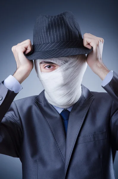 Man covered in medical bandages — Stock Photo, Image