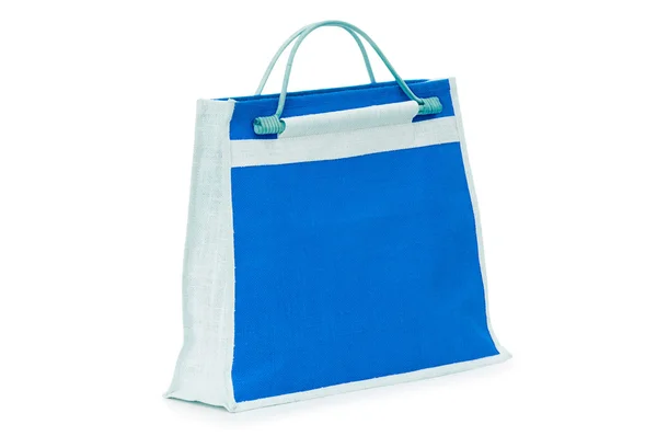 Женский аксессуар - стильная сумка на белом — стоковое фото