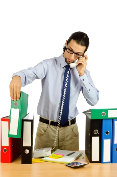 Affärsman frustrerad på kontoret — Stockfoto