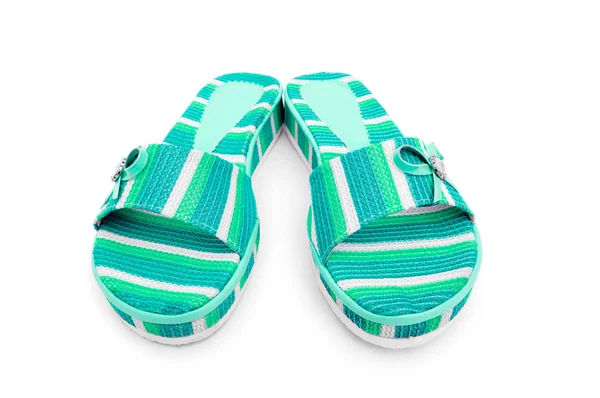 Kolorowe buty lato na białym tle — Zdjęcie stockowe