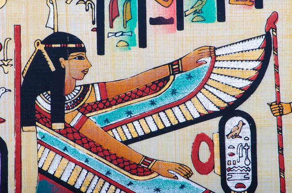 Фрагмент египетского папируса — стоковое фото