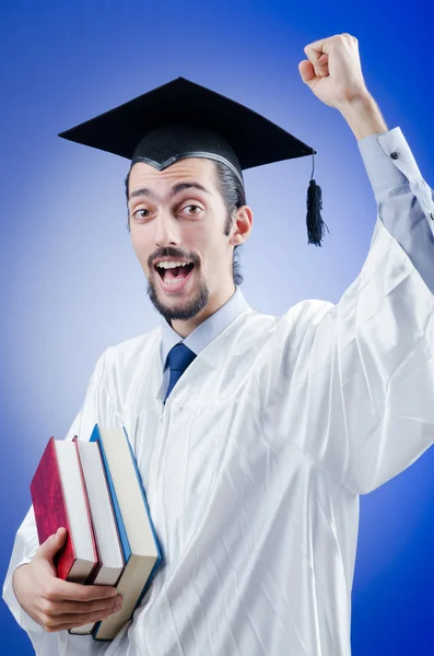 Mladý muž student absolvent — Stock fotografie