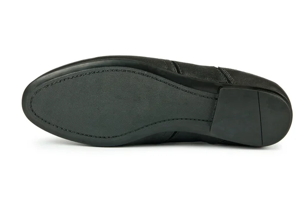 Sorte kvindelige sko isoleret på hvid - Stock-foto