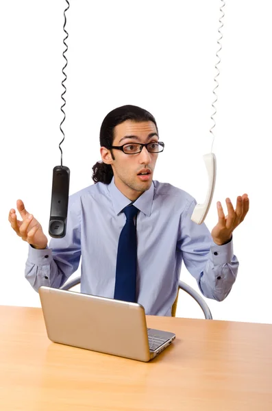 stock image Businessman talking on the phone