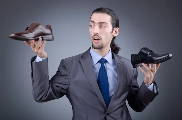 Férfi cipők széles választéka — Stock Fotó