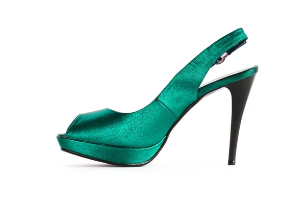 Green Female shoes in fashion concept — Stock Photo, Image