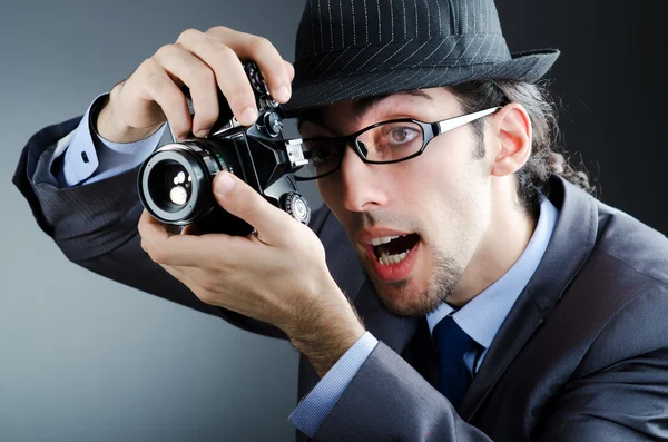 Paparazzi proberen om foto te nemen — Stockfoto