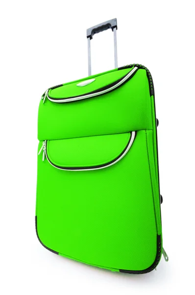 Bagage concept met geval op de witte — Stockfoto