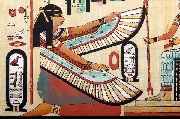 Egyptisk historia koncept med papyrus — Stockfoto