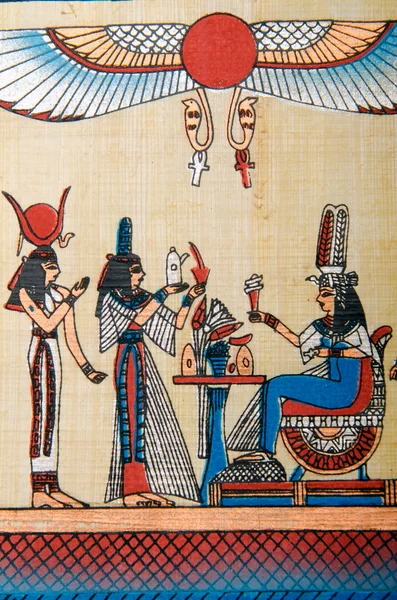 Egyptisk historia koncept med papyrus — Stockfoto