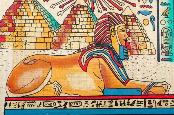 Концепція історії Єгипту з папірус — стокове фото