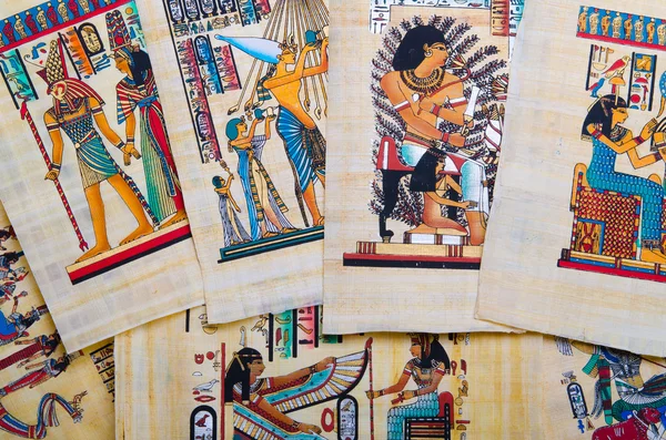 stock image Fragment of egyptian papyrus