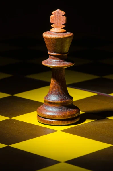 Chess concept with various pieces — Stock Photo, Image