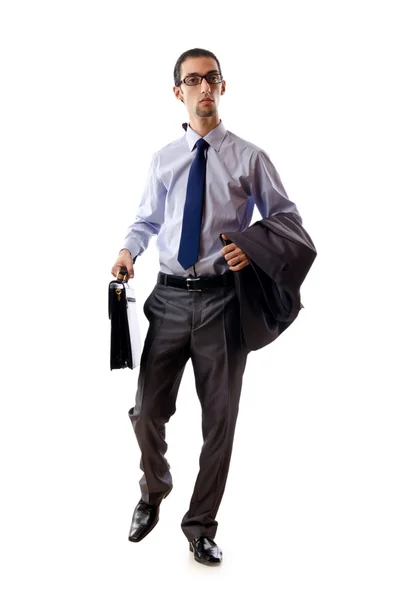 Businessman isolated on the white — Stock Photo, Image