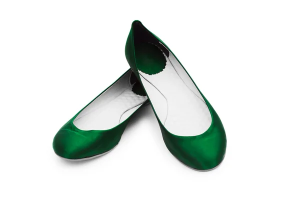 Sapatos de ballet isolados no branco — Fotografia de Stock
