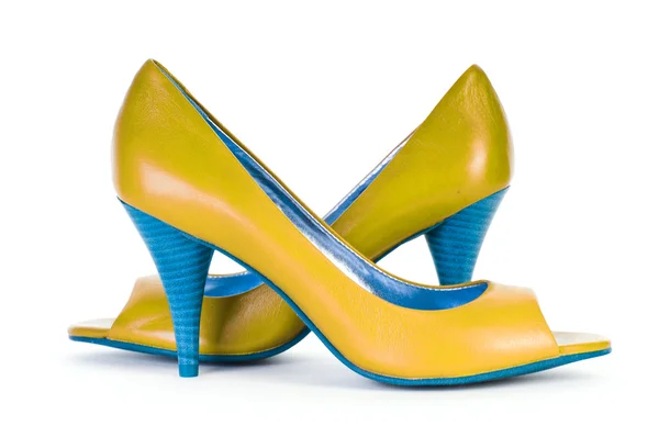 Sapatos femininos no conceito de moda — Fotografia de Stock