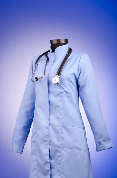 Orvos kabát a sztetoszkóp — Stock Fotó