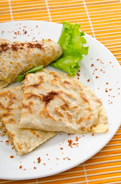 stock image Tasty pancakes served in the plate