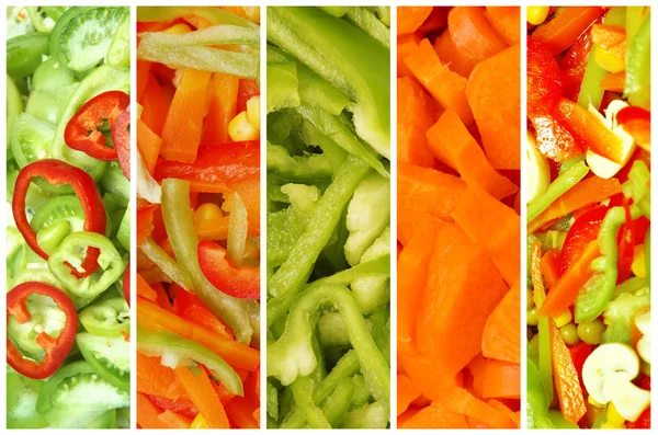 다양 한 과일 과 야채 세트 — 스톡 사진