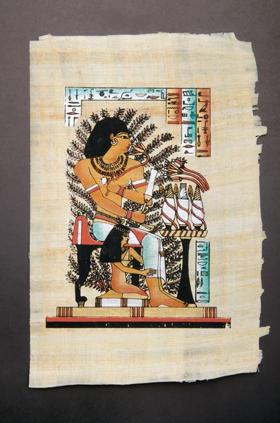 Egyptian history concept with papyrus — Stock Photo, Image