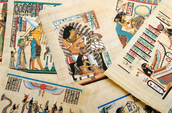 Egyptische geschiedenis concept met papyrus — Stockfoto