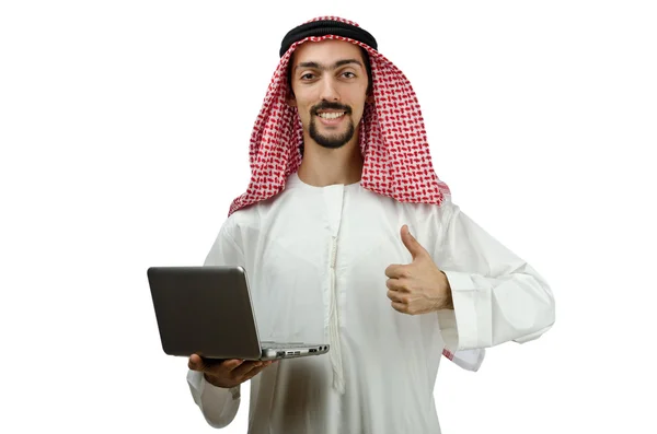 Koncept rozmanitosti s mladým arabem — Stock fotografie