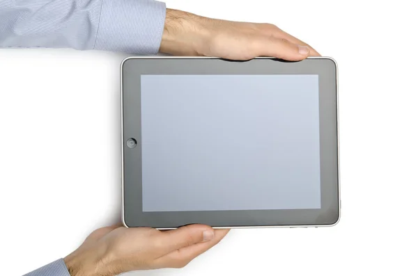 태블릿 컴퓨터는 흰색 절연 — 스톡 사진