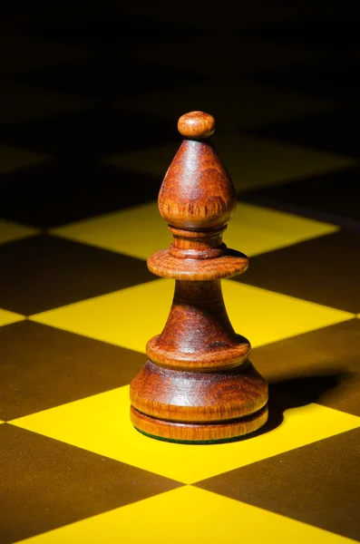 Έννοια σκάκι με τα διάφορα κομμάτια — Φωτογραφία Αρχείου