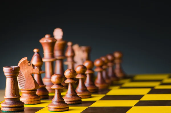 Koncepcja szachy z różnych kawałków — Zdjęcie stockowe