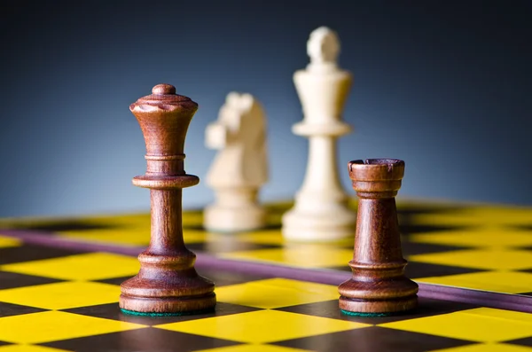 駒とチェスゲームの概念 — ストック写真