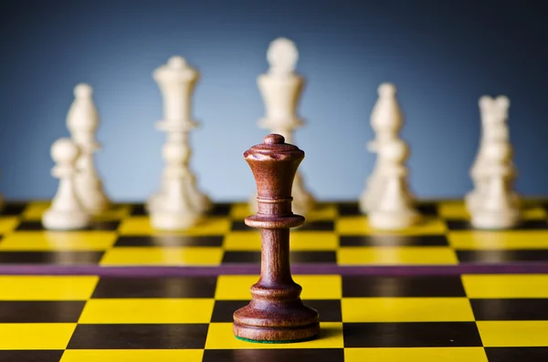 Konzept des Schachspiels mit Figuren — Stockfoto