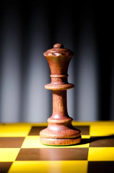 Konzept des Schachspiels mit Figuren — Stockfoto