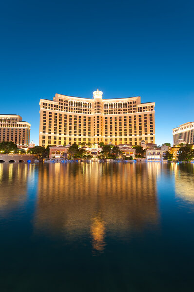 Las Vegas - 11 Sep 2010 - Bellagio Hotel Casino during sunset