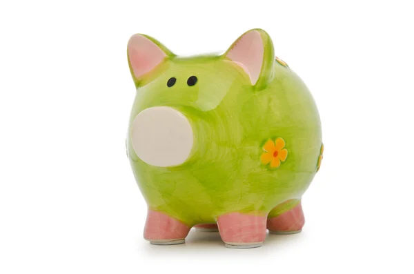 Piggy bank isolated on the white background — Stock Photo, Image