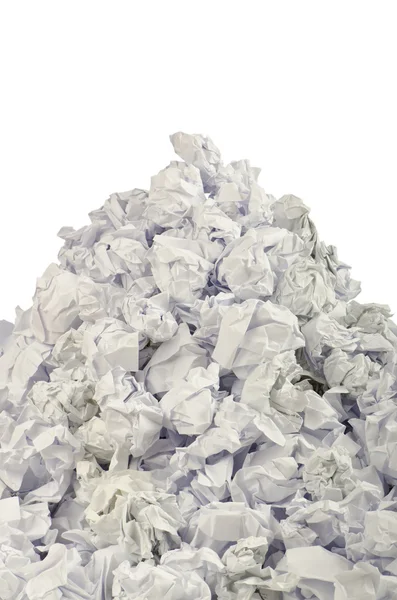 Recyclingkonzept mit viel Papier — Stockfoto