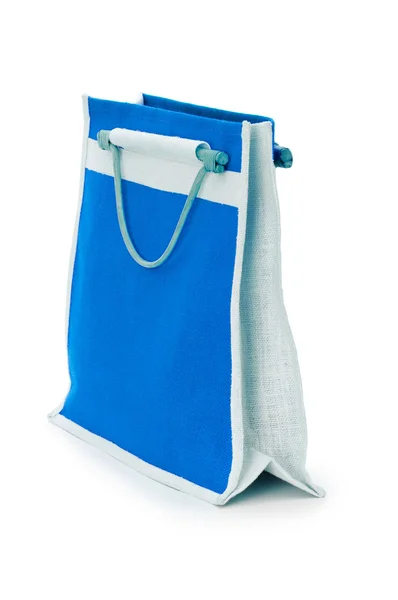 Accesorio de mujer - bolso elegante en blanco — Foto de Stock
