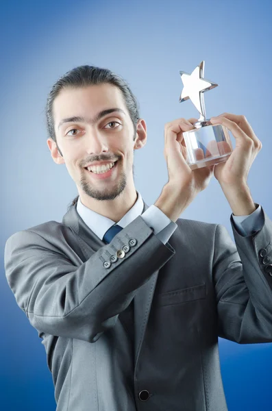 Podnikatel s star award — Stock fotografie