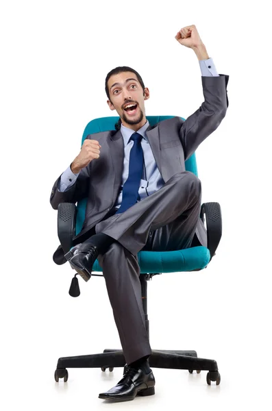 Young businessman isolated on white — Stock Photo, Image