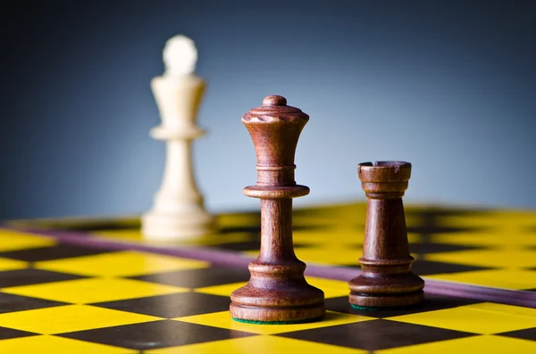 Concept of chess game with pieces Stock Image