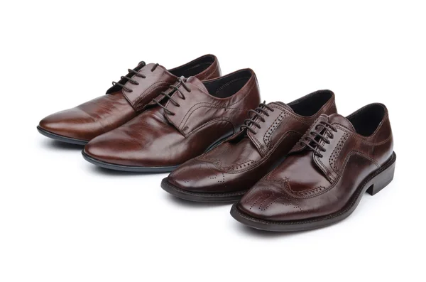 Mannelijke schoenen in mode concept Rechtenvrije Stockafbeeldingen