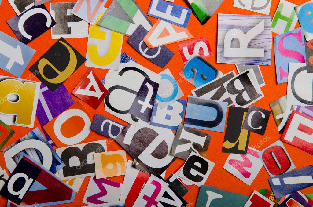 Cut Letters From Newspapers And Magazines — Stock Photo © Elnur 9098793