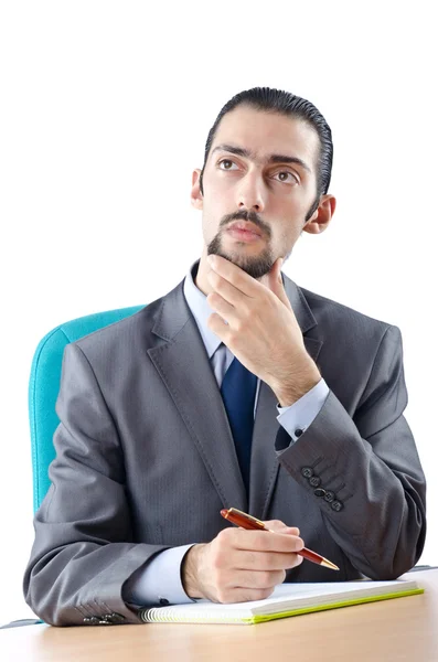 Businessman sitting at the table — Stock Photo, Image