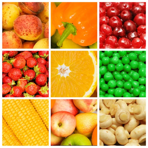 Set of various food items — Stock Photo, Image