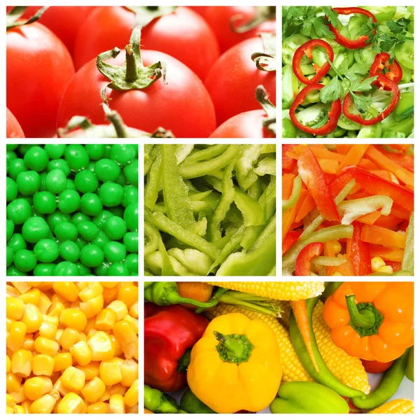 Uppsättning av olika livsmedel — Stockfoto