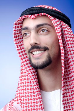 Man in arab clothing clipart