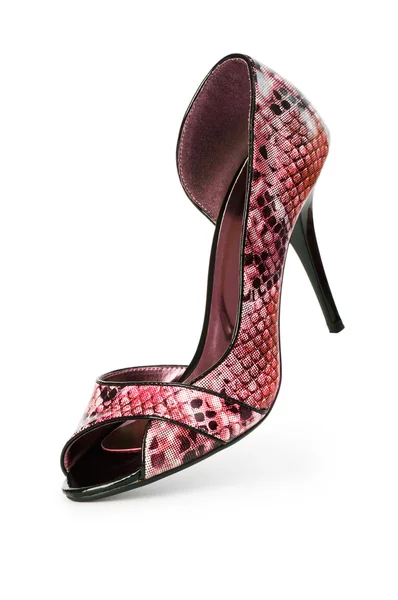 Sepatu merah perempuan dalam konsep fashion — Stok Foto