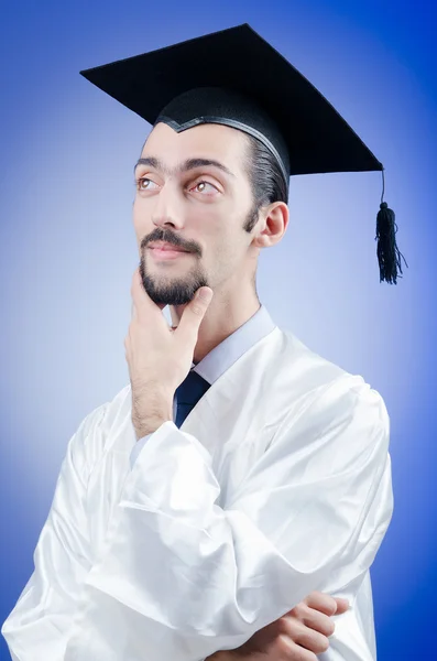 Mladý muž student absolvent — Stock fotografie