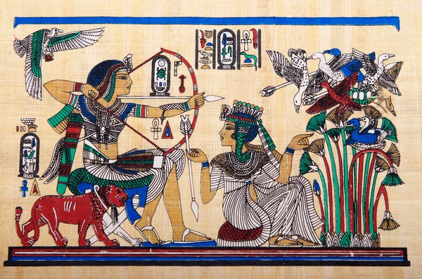 Mısır tarihi kavramı ile papirüs — Stok fotoğraf