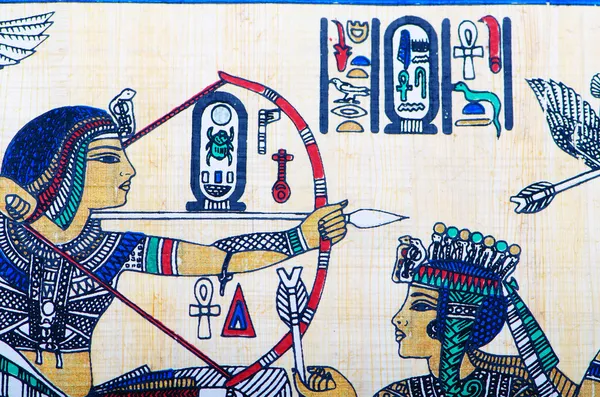 Θραύσμα από αιγυπτιακό πάπυρο — Φωτογραφία Αρχείου