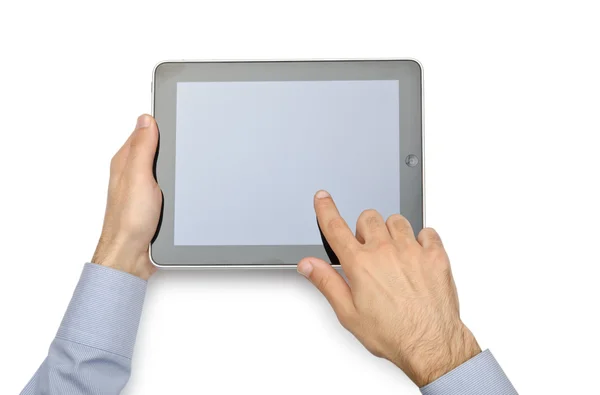 Tablet PC isolerat på vita — Stockfoto